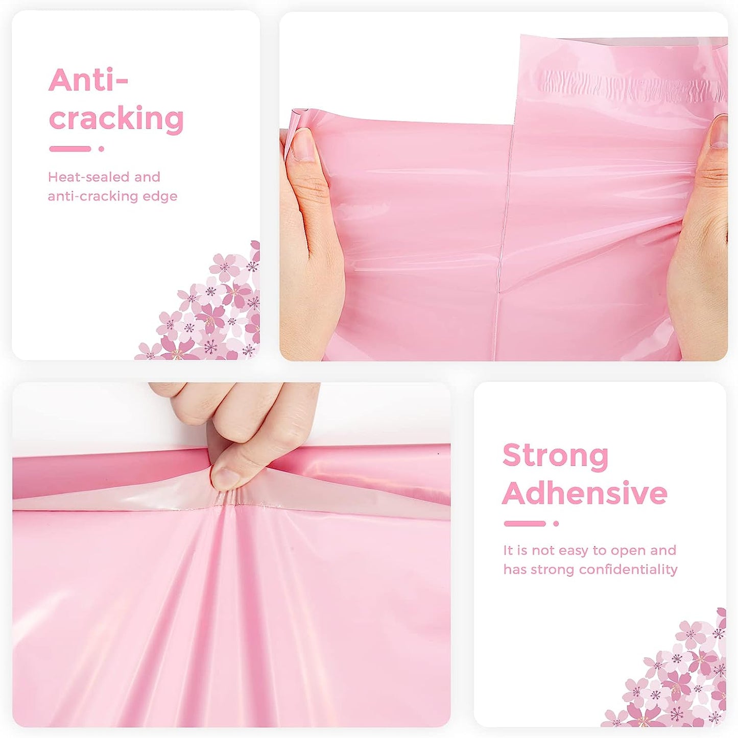 6x9 Light Pink Poly Mailer Bags