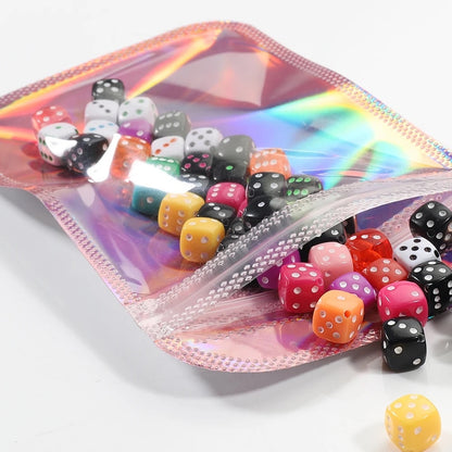 8.5x13cm Pink Holographic Pouches