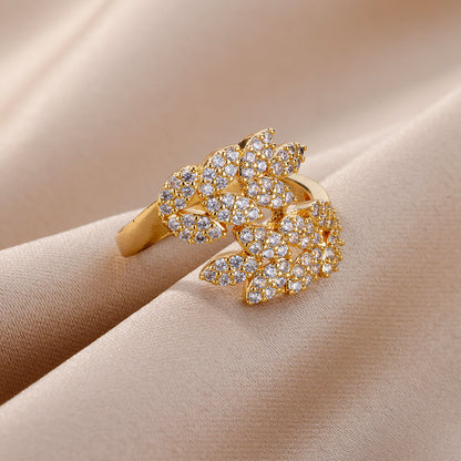 Cubic Zirconia Adjustable Chic Ring