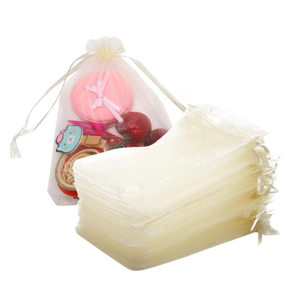 5x7 Beige Organza Bags