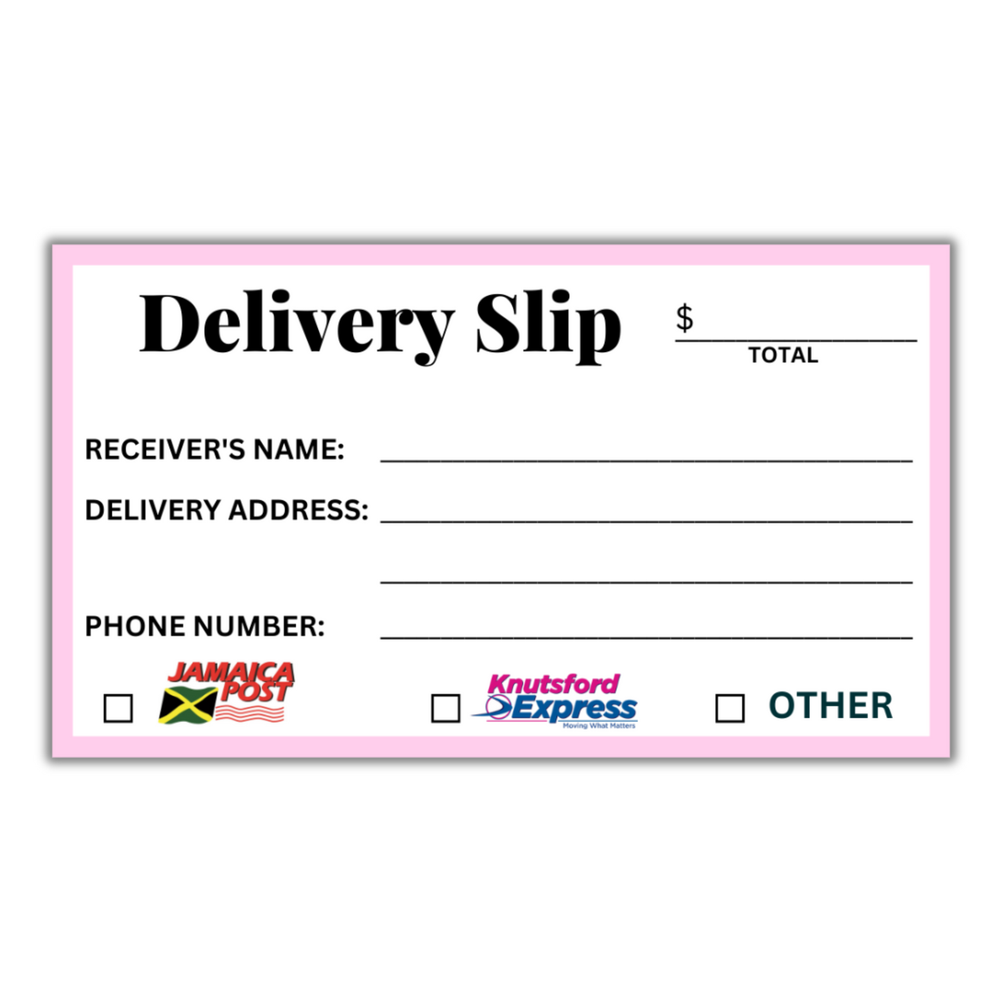 Delivery Slip Stickers