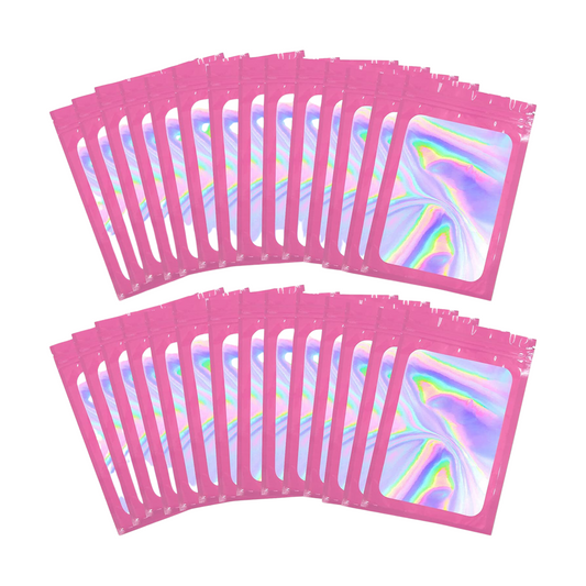 4x6 Pink Holographic Bags