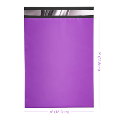 6x9 Purple Poly Mailer Bags