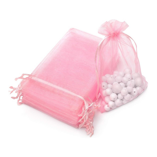 4x6 Light Pink Organza Bags