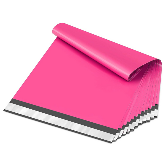 10x13 Hot Pink Poly Mailer Bags