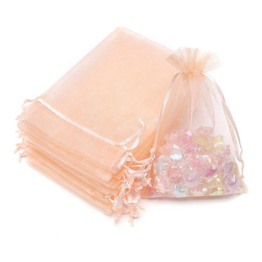 4x6 Champagne Organza Bags