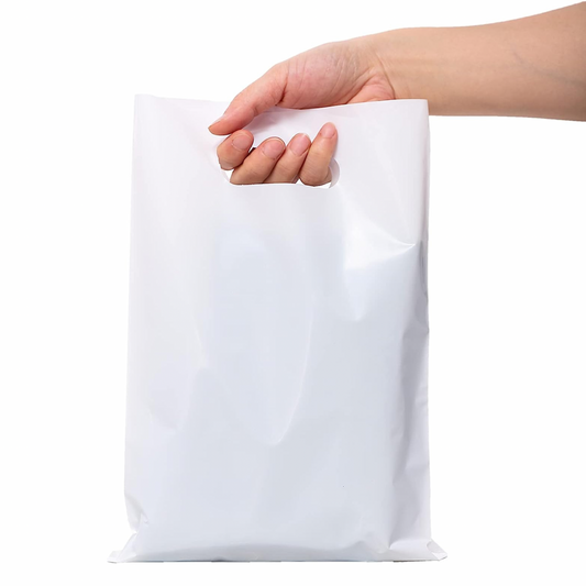 10x15 White Merchandise Bags (2.5 Mil Thick)