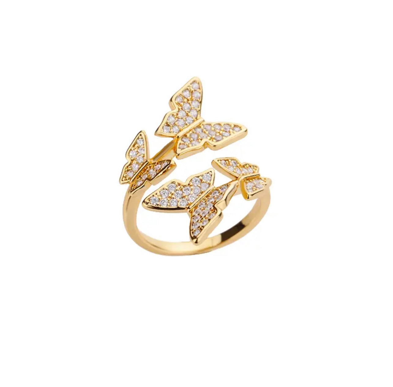 Cubic Zirconia Adjustable Chic Ring