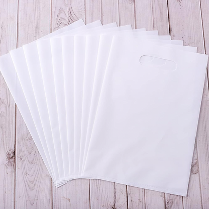 10x15 White Merchandise Bags (2.5 Mil Thick)