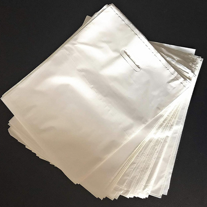 10x15 White Merchandise Bags (2.5 Mil Thick)