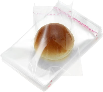 4x6 Clear Cellophane Self-Adhesive Bags - 20pcs