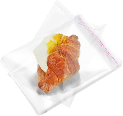 5x7 Clear Cellophane Self-Adhesive Bags - 20pcs