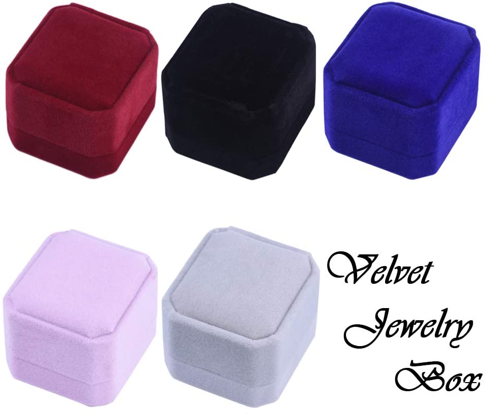 Velvet Jewelry Ring Box