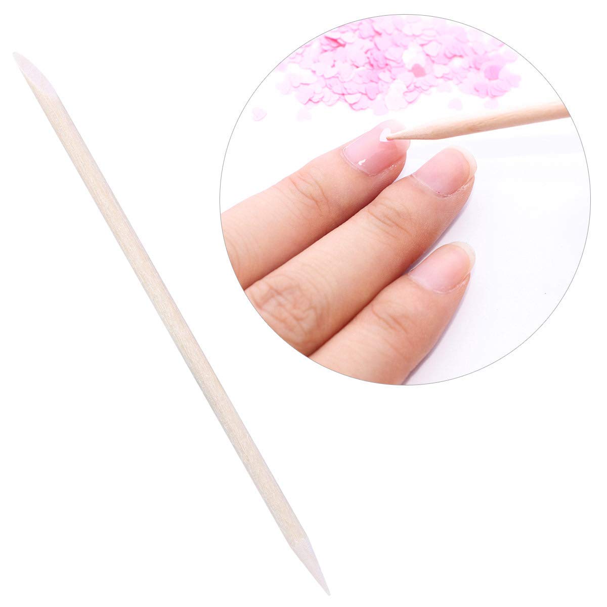 15pcs Wooden Cuticle Sticks