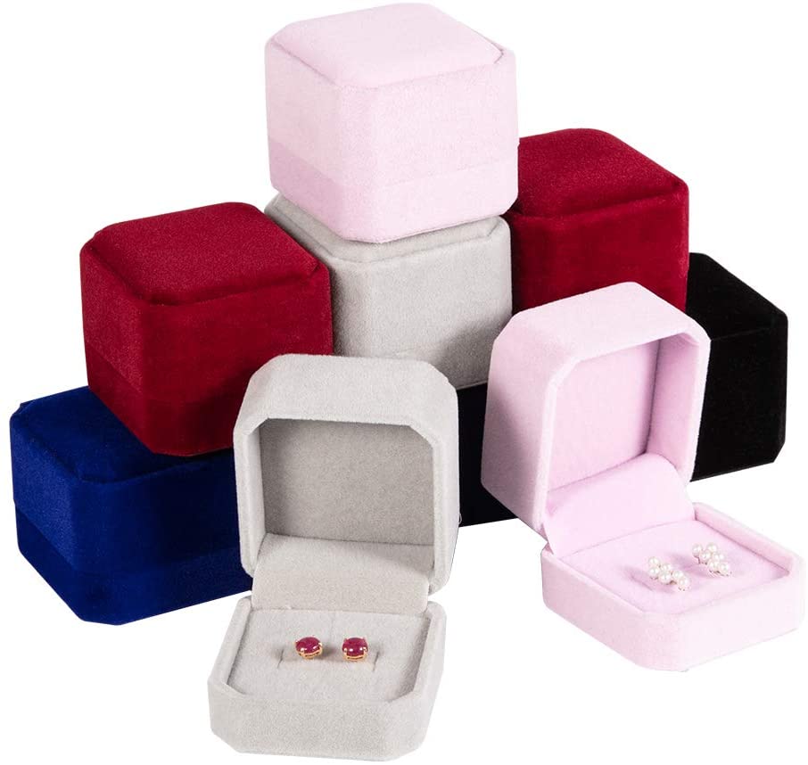 Velvet Jewelry Ring Box