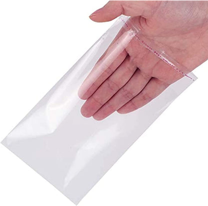 4x6 Clear Cellophane Self-Adhesive Bags - 20pcs