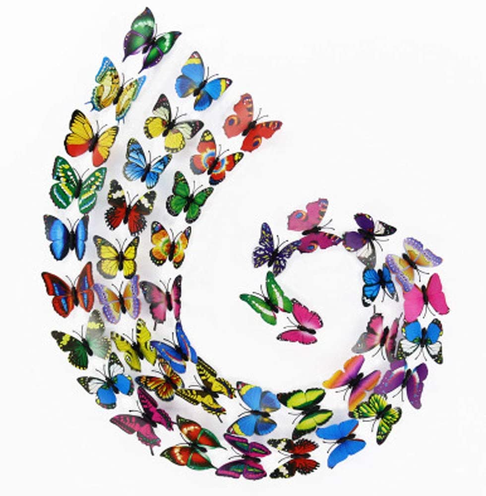 3D PVC Simulation Butterfly Wall Stickers