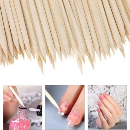 15pcs Wooden Cuticle Sticks