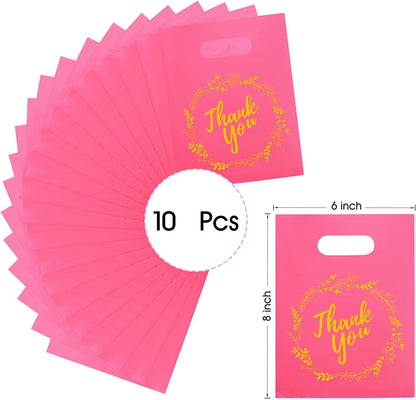 6x8 Pink Thank You Merchandise Bags