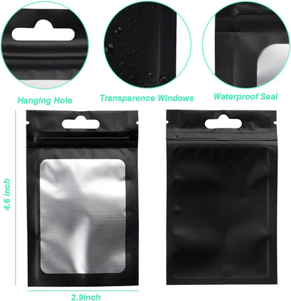 3x4.7 Black Holographic Bags