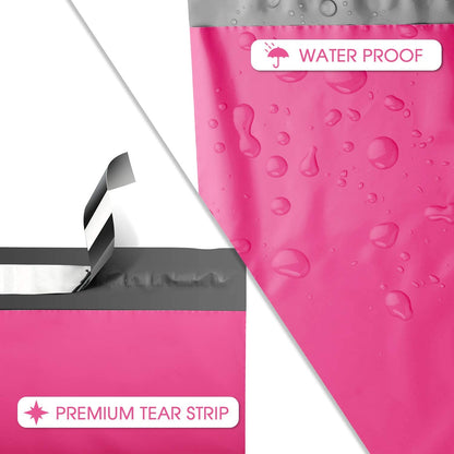 10x13 Hot Pink Poly Mailer Bags