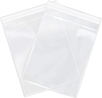 8x10 Clear Cellophane Self-Adhesive Bags - 20pcs