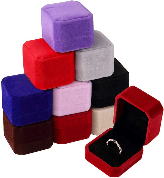 Velvet Jewelry Ring Box