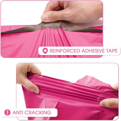 10x13 Hot Pink Poly Mailer Bags