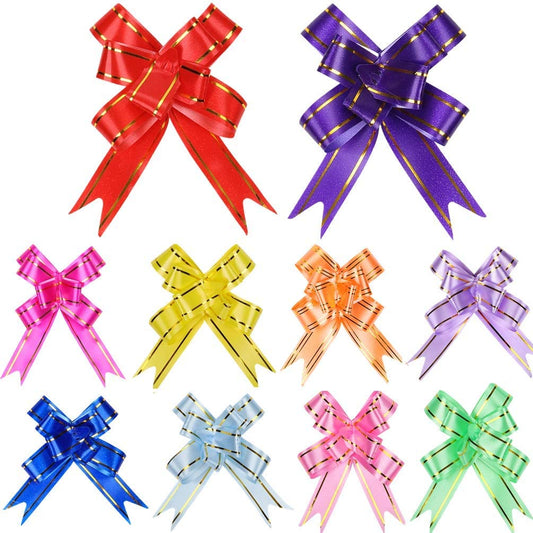 5pcs 2.6" Pull Bow with Ribbon