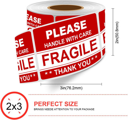 Fragile Stickers - 20pcs