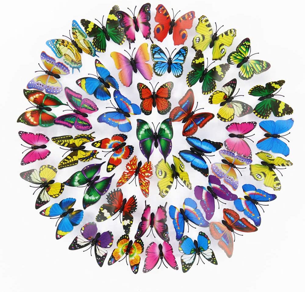 3D PVC Simulation Butterfly Wall Stickers