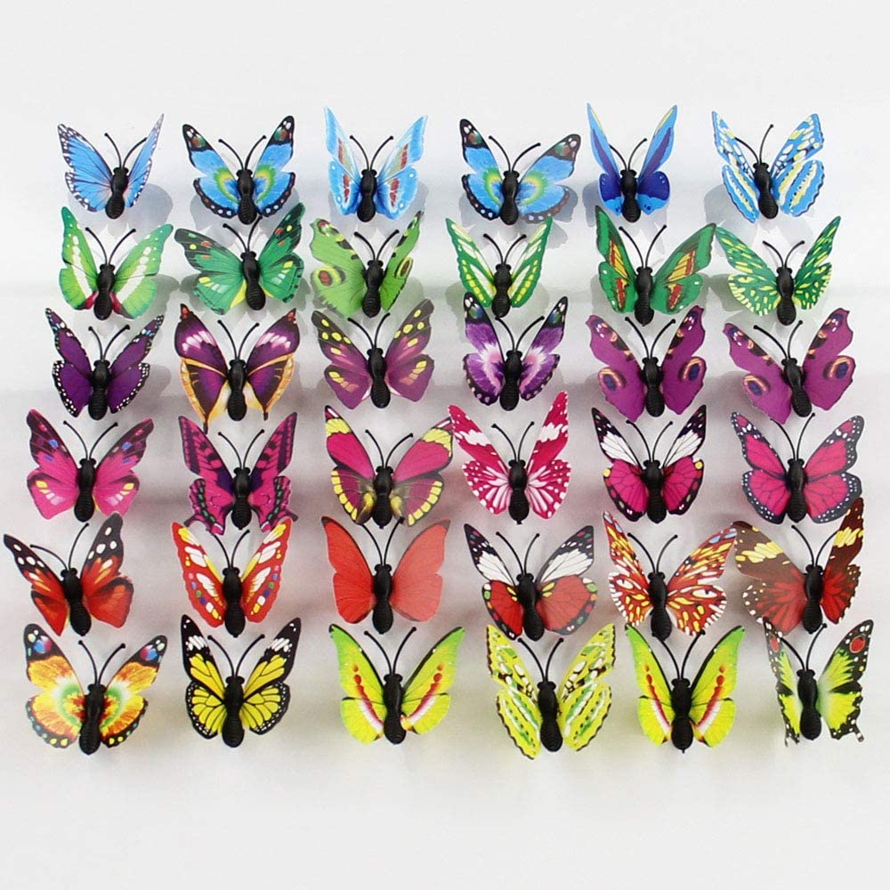 3D PVC Simulation Butterfly Wall Stickers