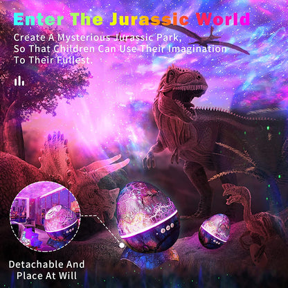 Dinosaur Egg Star Galaxy Projector & Bluetooth Speaker