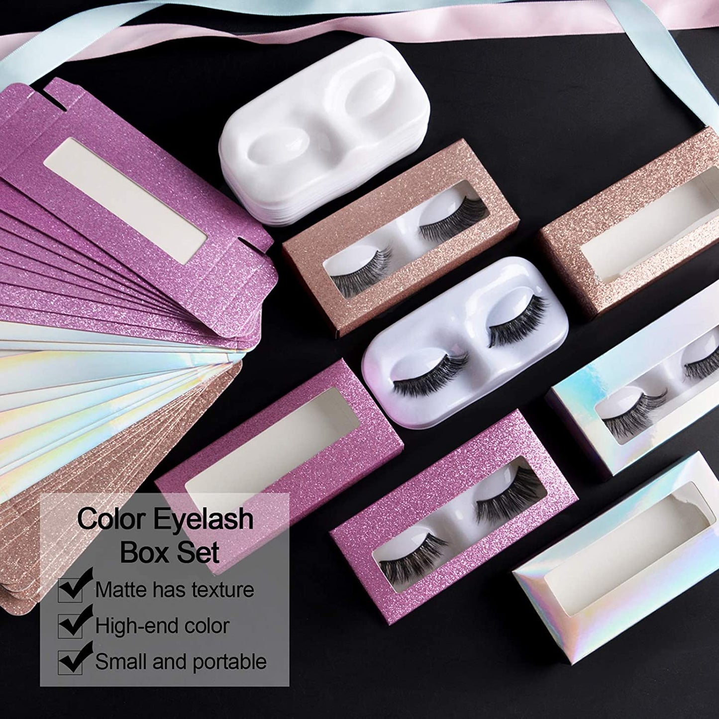 5pcs Eyelash Packaging Box with Tray - Type #3