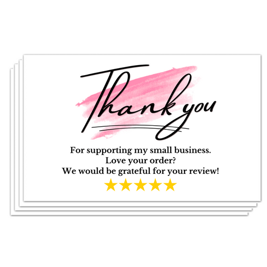 Thank You Cards with 5 Star Ratings