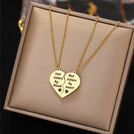 Sisters by Heart BFF Stainless Steel Necklace Set