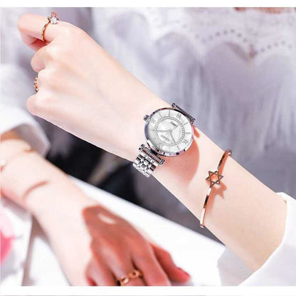 Vansvar Luxury Stainless Steel Watch for Women