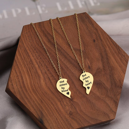 Sisters by Heart BFF Stainless Steel Necklace Set