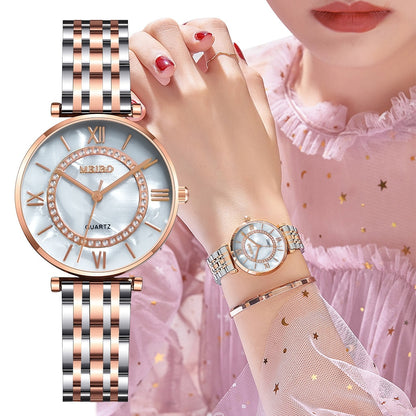 Vansvar Luxury Stainless Steel Watch for Women