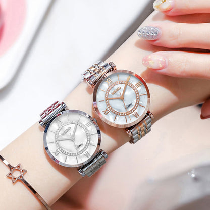 Vansvar Luxury Stainless Steel Watch for Women