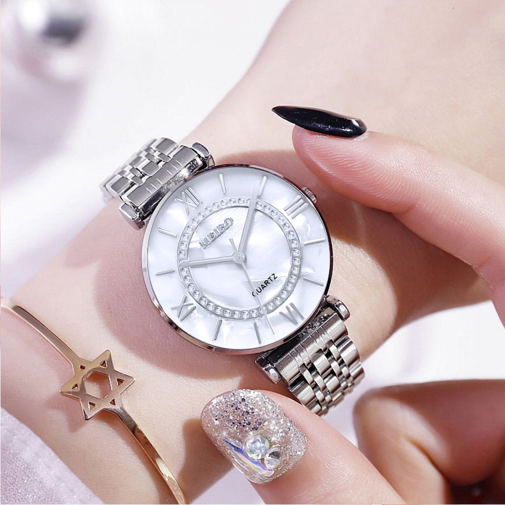 Vansvar Luxury Stainless Steel Watch for Women