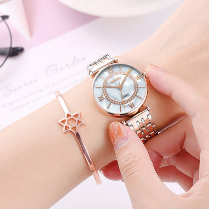 Vansvar Luxury Stainless Steel Watch for Women