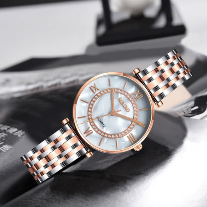 Vansvar Luxury Stainless Steel Watch for Women