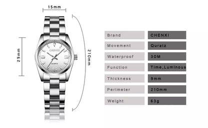 CHENXI High Quality Elegant Stainless Steel Watch for Women