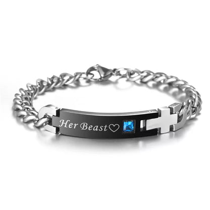 His Beauty Her Beast Couples Bracelets