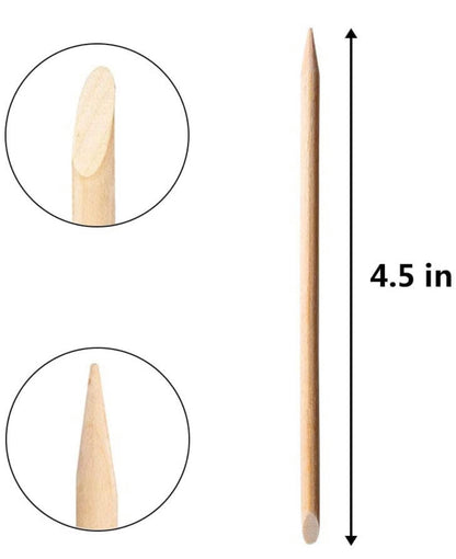 15pcs Wooden Cuticle Sticks