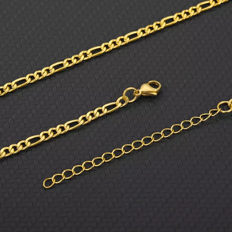 3MM Figaro Chain Stainless Steel Anklet