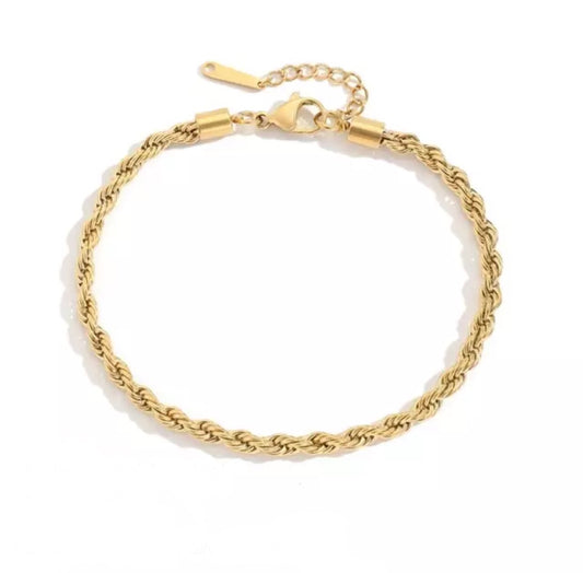 4MM Rope Chain Stainless Steel Anklet