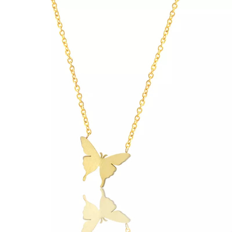 Charm Butterfly Stainless Steel Necklace