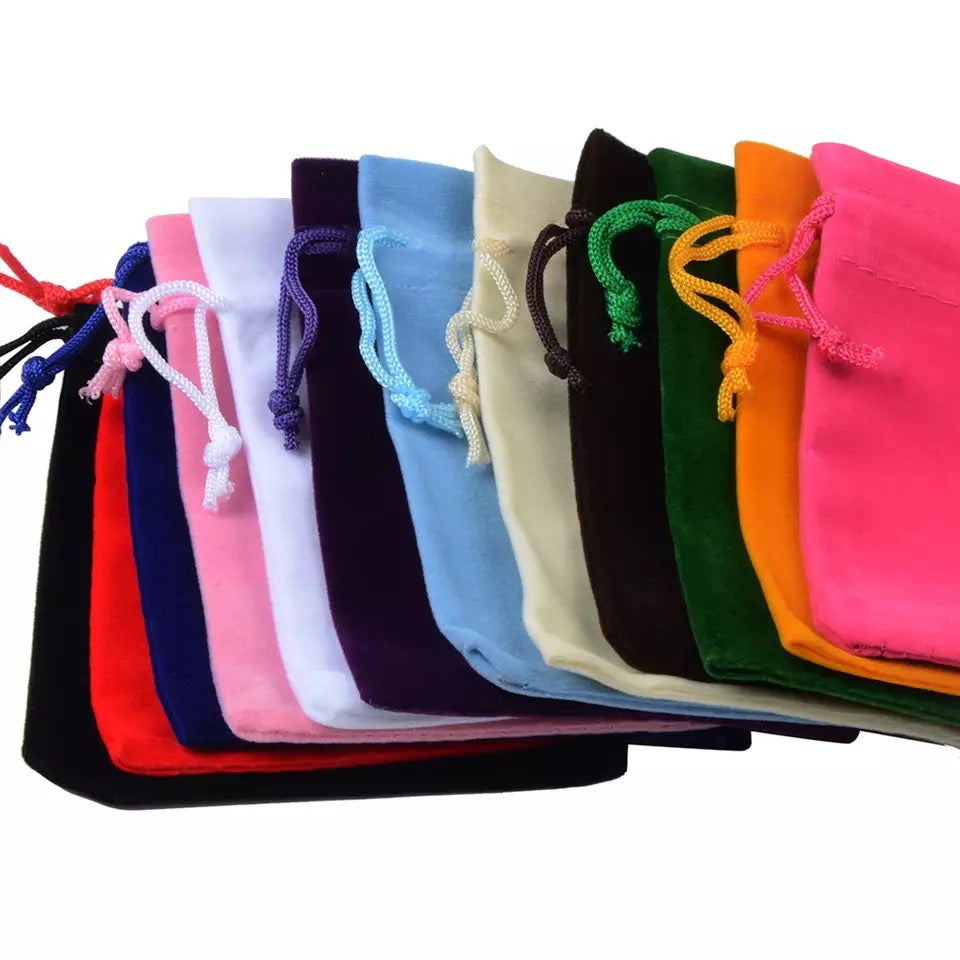 3.5x5 Velvet Drawstring Pouches